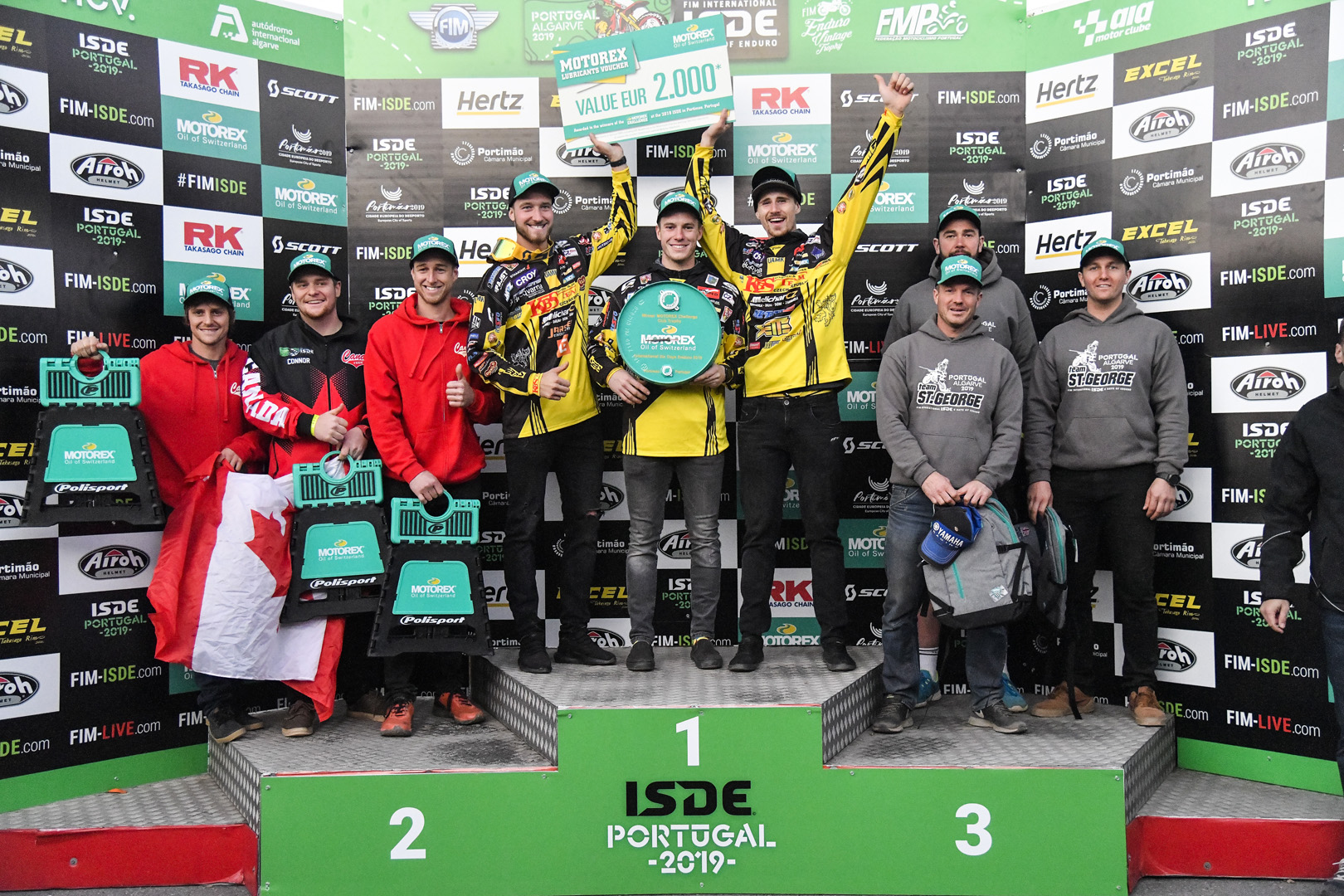 Podium – FIM ISDE 2019 Portimão