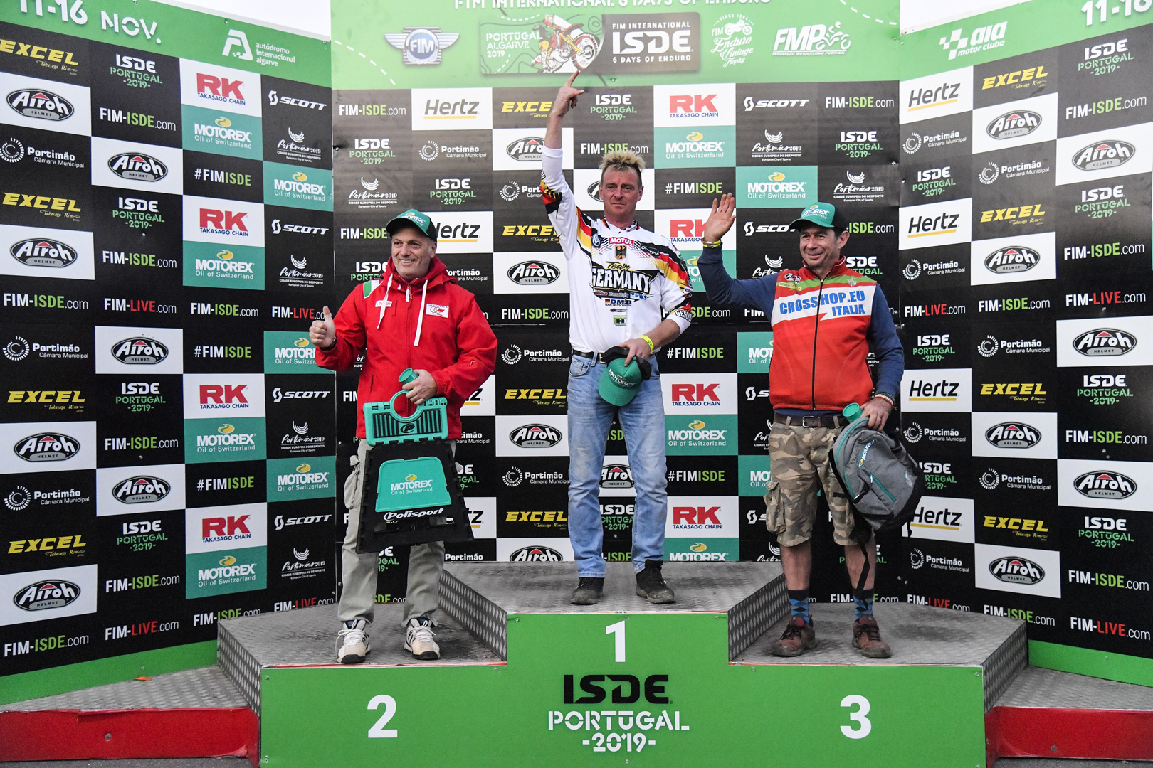 Podium – FIM ISDE 2019 Portimão